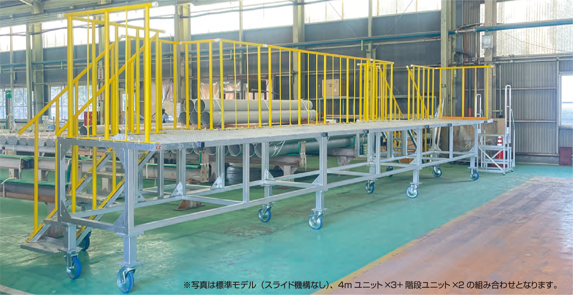 一体可動型ラチェットハンドルとユニットを組み合わせた写真