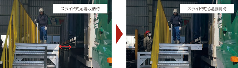 スライド式足場